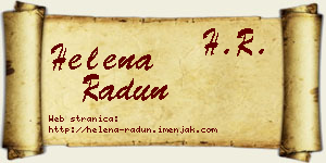 Helena Radun vizit kartica